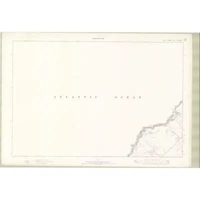 1895 Map of Ross and Cromarty - Isle of Lewis Sheet IV, 1898 Print