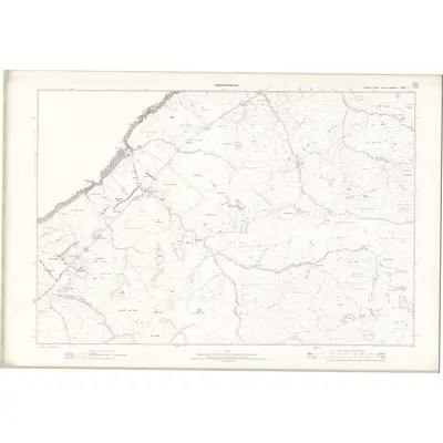 1895 Map of Ross and Cromarty - Isle of Lewis Sheet V, 1898 Print
