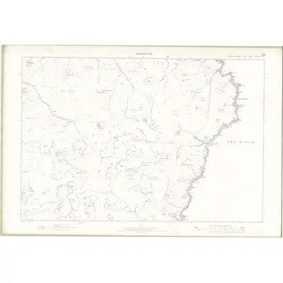 1895 Map of Ross and Cromarty - Isle of Lewis Sheet VI, 1898 Print