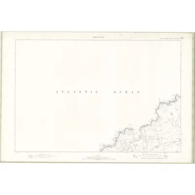 1895 Map of Ross and Cromarty - Isle of Lewis Sheet VII, 1898 Print