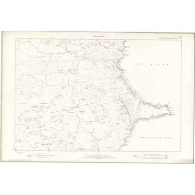 1895 Map of Ross and Cromarty - Isle of Lewis Sheet X, 1898 Print