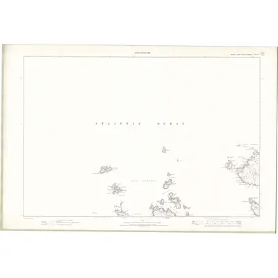 1895 Map of Ross and Cromarty - Isle of Lewis Sheet XI, 1898 Print