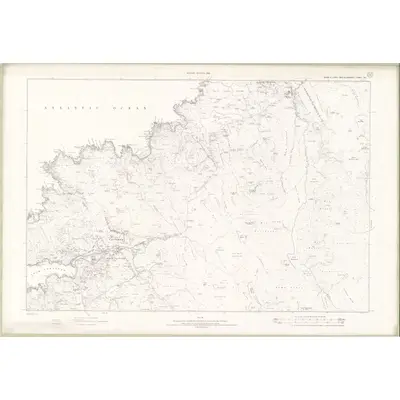 1895 Map of Ross and Cromarty - Isle of Lewis Sheet XII, 1898 Print