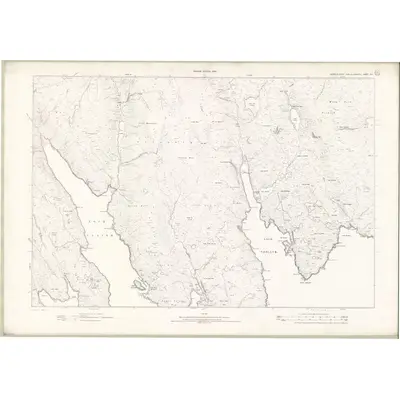 1896 Map of Ross and Cromarty - Isle of Lewis Sheet XLV, 1899 Print