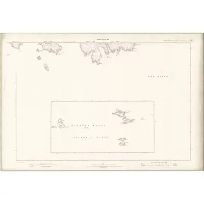 1895 Map of Ross and Cromarty - Isle of Lewis Sheet XLVII & XLVIII, 1899 Print