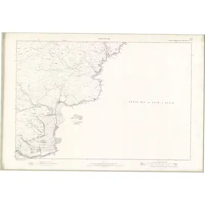 1895 Map of Ross and Cromarty - Isle of Lewis Sheet XV, 1898 Print