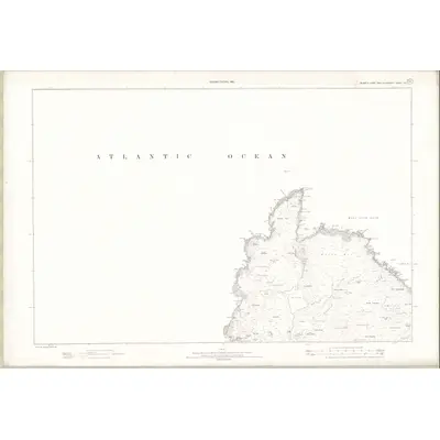 1895 Map of Ross and Cromarty - Isle of Lewis Sheet XVI, 1898 Print