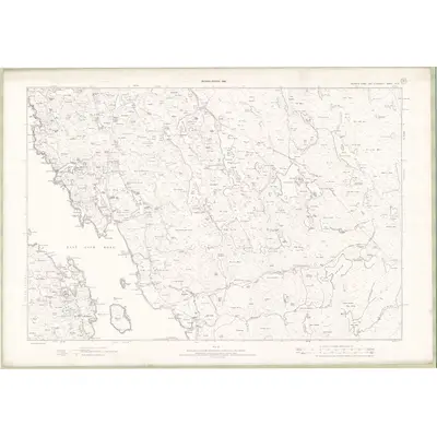 1895 Map of Ross and Cromarty - Isle of Lewis Sheet XVIII, 1898 Print