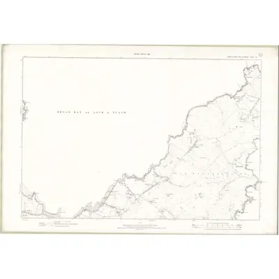 1895 Map of Ross and Cromarty - Isle of Lewis Sheet XXI, 1898 Print