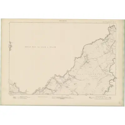 1958 Map of Ross and Cromarty - Isle of Lewis Sheet XXI, 1960 Print