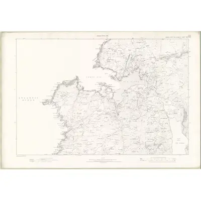 1895 Map of Ross and Cromarty - Isle of Lewis Sheet XXIII, 1898 Print
