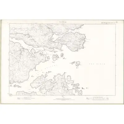 1895 Map of Ross and Cromarty - Isle of Lewis Sheet XXXIII, 1899 Print