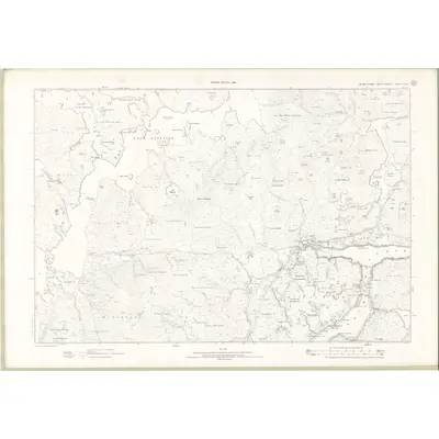 1895 Map of Ross and Cromarty - Isle of Lewis Sheet XXXVI, 1899 Print