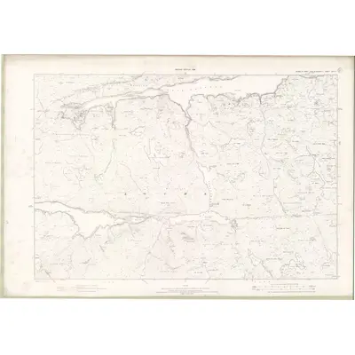 1896 Map of Ross and Cromarty - Isle of Lewis Sheet XXXVII, 1898 Print