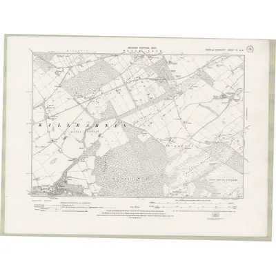 1904 Map of Ross and Cromarty Sheet C.NW, 1907 Print