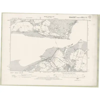 1904 Map of Ross and Cromarty Sheet C.SE, 1907 Print