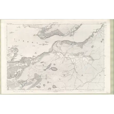 1902 Map of Ross and Cromarty Sheet CXVII, 1905 Print