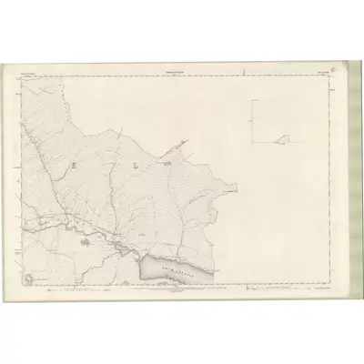 1901 Map of Ross and Cromarty Sheet CXXXIII (inset CXXX), 1905 Print