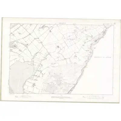 1904 Map of Ross and Cromarty Sheet LV, 1907 Print