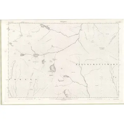 1902 Map of Ross and Cromarty Sheet LXI, 1905 Print