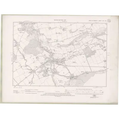 1904 Map of Ross and Cromarty Sheet LXV.NE, 1907 Print