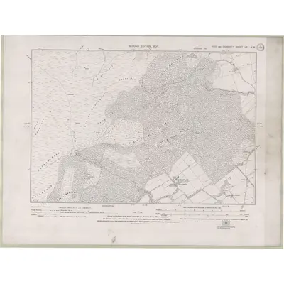 1904 Map of Ross and Cromarty Sheet LXV.NW, 1907 Print