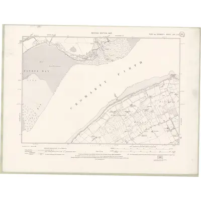 1904 Map of Ross and Cromarty Sheet LXV.SE, 1907 Print