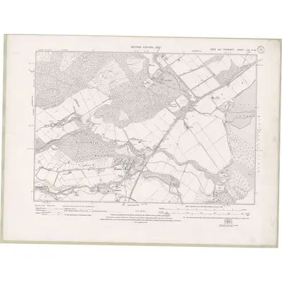 1904 Map of Ross and Cromarty Sheet LXV.SW, 1907 Print