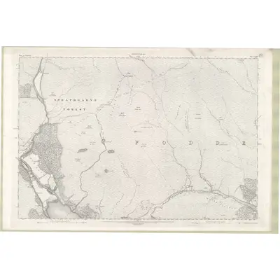 1902 Map of Ross and Cromarty Sheet LXXV, 1905 Print