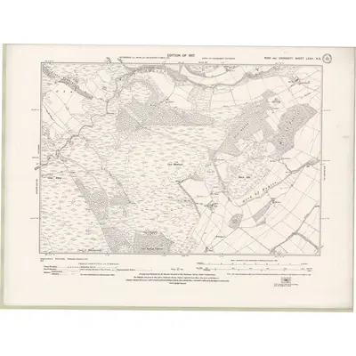 1904 Map of Ross and Cromarty Sheet LXXVI.NE, 1931 Print