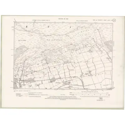 1904 Map of Ross and Cromarty Sheet LXXVI.SW, 1931 Print