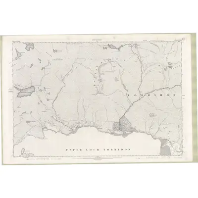 1902 Map of Ross and Cromarty Sheet LXXXI, 1905 Print
