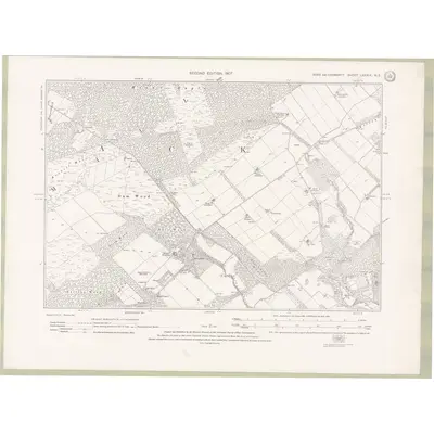 1904 Map of Ross and Cromarty Sheet LXXXIX.NE, 1907 Print