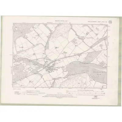 1904 Map of Ross and Cromarty Sheet LXXXIX.SE, 1907 Print