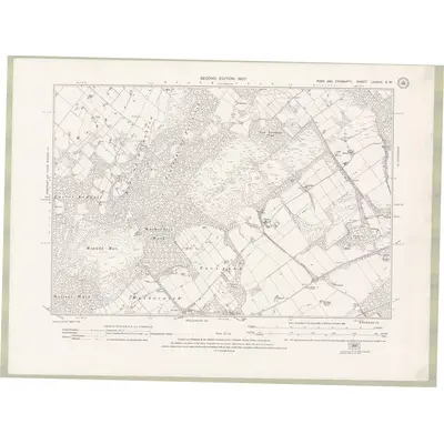 1904 Map of Ross and Cromarty Sheet LXXXIX.SW, 1907 Print