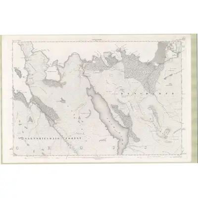 1902 Map of Ross and Cromarty Sheet XCII, 1905 Print