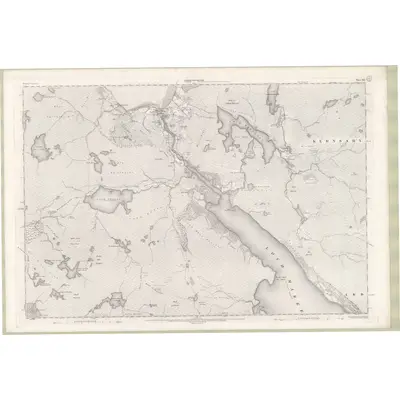 1902 Map of Ross and Cromarty Sheet XLV, 1906 Print