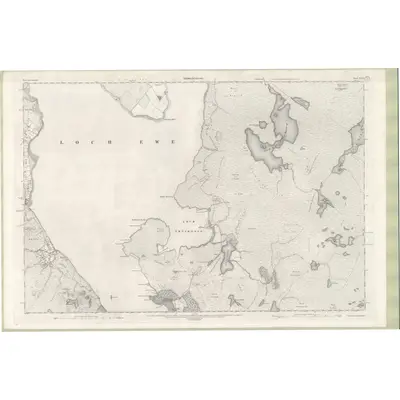 1902 Map of Ross and Cromarty Sheet XXXII, 1905 Print
