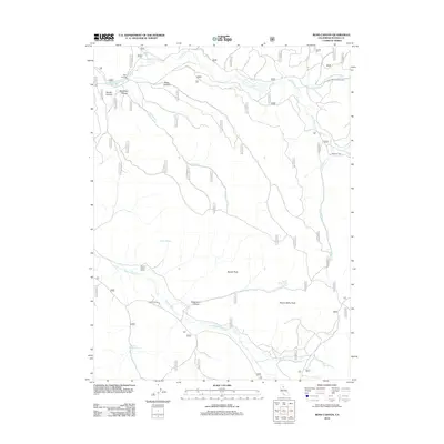 2012 Map of Ross Canyon, 2012 Print