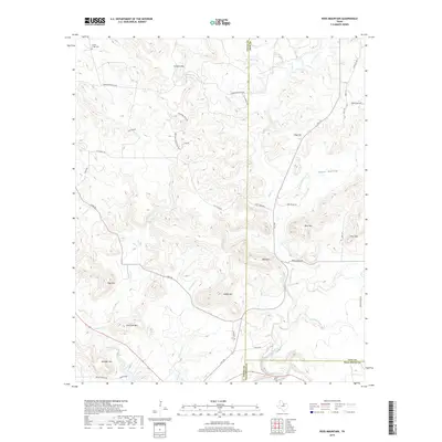 2019 Map of Ross Mountain, 2019 Print