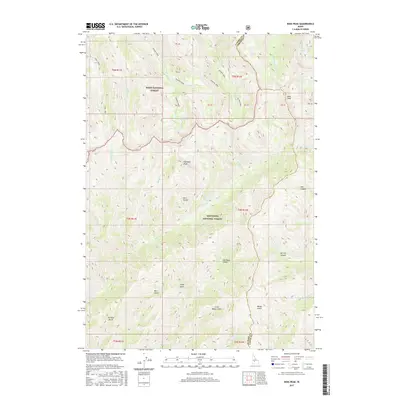 2017 Map of Ross Peak, 2017 Print