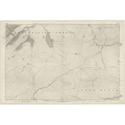 1875 Map of Ross-shire & Cromartyshire (Mainland), Sheet CV, 1881 Print