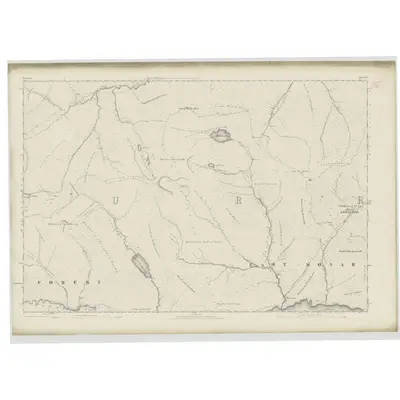 1875 Map of Ross-shire & Cromartyshire (Mainland), Sheet CVI, 1883 Print