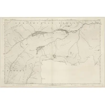 1875 Map of Ross-shire & Cromartyshire (Mainland), Sheet CVII, 1881 Print