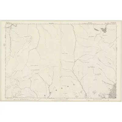 1873 Map of Ross-shire & Cromartyshire (Mainland), Sheet CVIII, 1876 Print