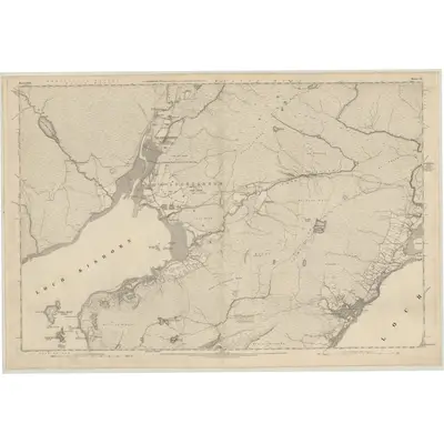 1875 Map of Ross-shire & Cromartyshire (Mainland), Sheet CX, 1880 Print