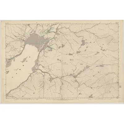 1875 Map of Ross-shire & Cromartyshire (Mainland), Sheet CXI, 1880 Print