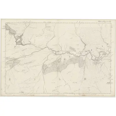 1875 Map of Ross-shire & Cromartyshire (Mainland), Sheet CXIV (with inset CXXI), 1881 Print