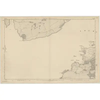 1875 Map of Ross-shire & Cromartyshire (Mainland), Sheet CXVI, 1880 Print