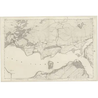 1875 Map of Ross-shire & Cromartyshire (Mainland), Sheet CXXIII, 1880 Print